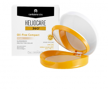 HELIOCARE  SPF 50+ OIL-FREE COMPACT PROTECTOR SOLAR  1 ENVASE 10 G COLOR PEARL